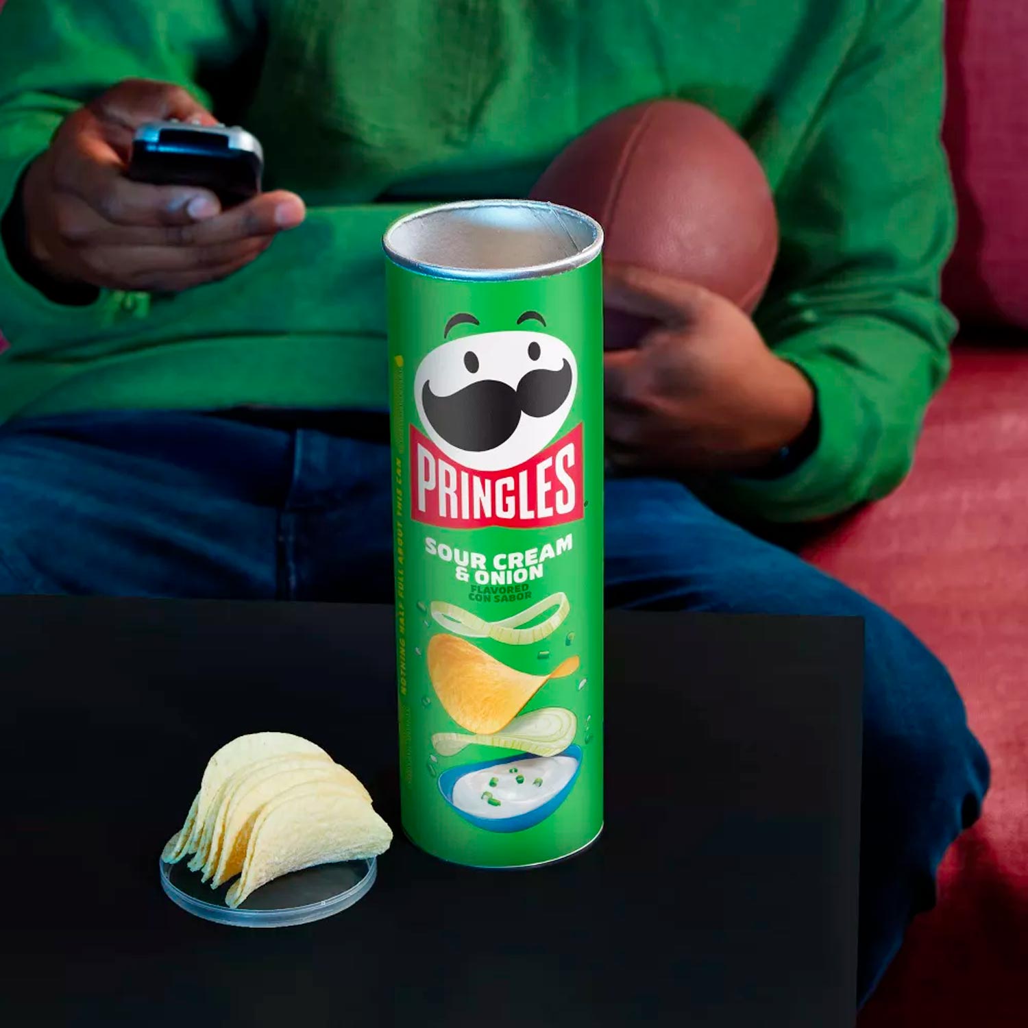 Pringles Sour Cream & Onion Potato Crisps Chips - 5.5oz - Image 3