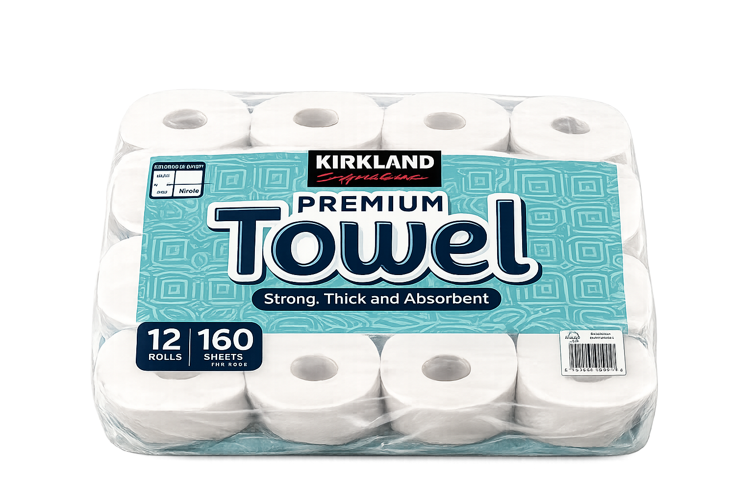 Paper Towels Kirkland Signature, 12 Rolls